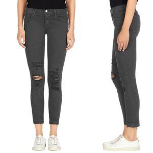 NWT J Brand Photo Ready Low-Rise Cropped Skinny Jeans - Demented Grey, Size 26